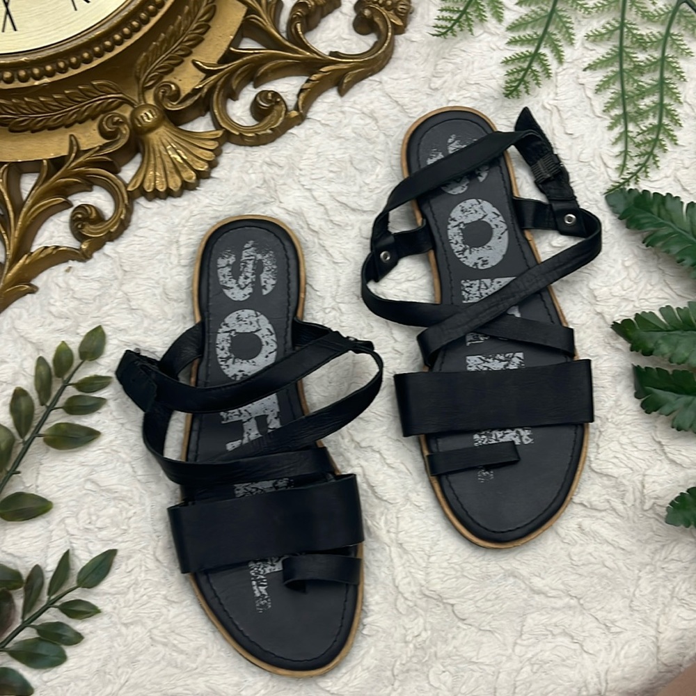 Black Sorel Sandals